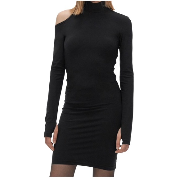 NWT Helmut Lang | Long-Sleeve Cutout Dress - Picture 2 of 5